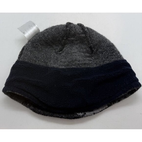 PATAGONIA Beanie Snowflake Winter Hat Black Gray Unisex Wool Blend One Size ALL - Picture 4 of 6